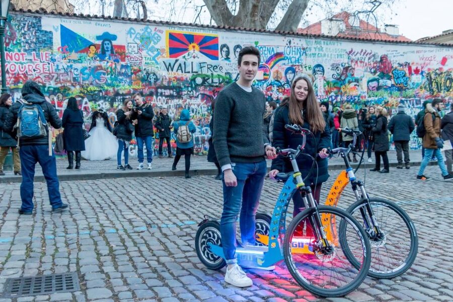 Prague: Tour by Electric Scooter or Cruiser eBike - Kampa Island and the John Lennon Wall