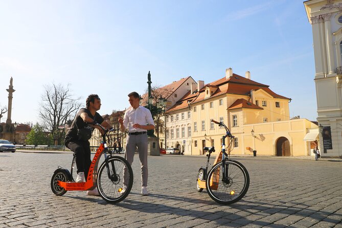 Prague Trike & e-Scooter Tour: Castle Viewpoints & Charles Bridge - Letná Park and the Metronome