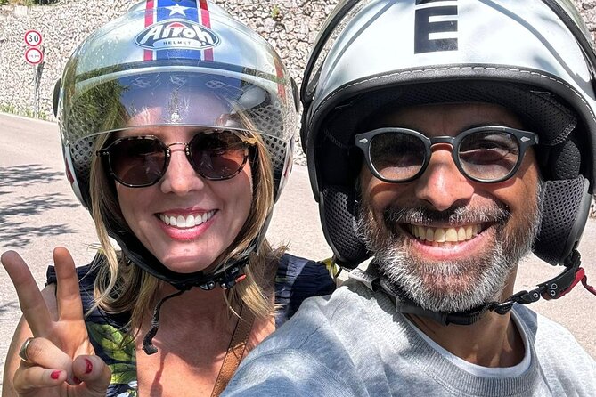 Private audio-guided Amalfi Coast Vespa Tour with driver - Positano gets a colorful but brief visit