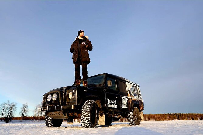 PRIVATE Northern Light Adventure by VIP Car and Snow Scooters - Leaving Rovaniemi for darker skies