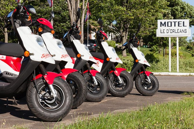 Quebec City - Scooter Rental on Ile d'Orléans - Farm products, churches, and island history