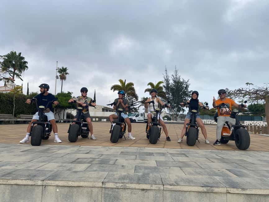 Rent e-Scooter 2 seat from 1 till 4 Hour: Explore Maspalomas - The Maspalomas dunes, viewed from the road