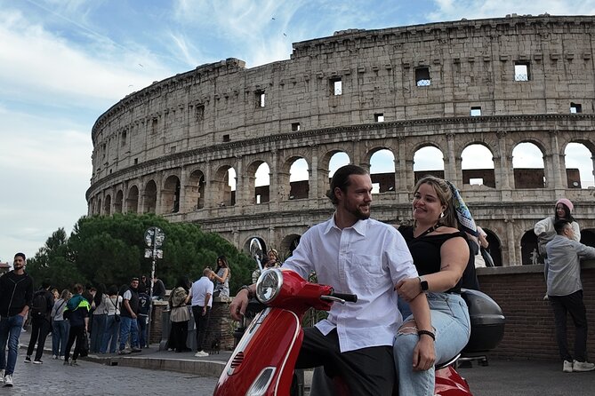 Roma Vespa Tour Pick-up from Hotel - Fontana dell’Acqua Paola on Janiculum Hill