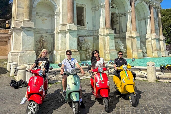 Roma Vespa Tour & Traditional Roman Food and Extras - Starting at the Colosseum on Via del Monte Oppio