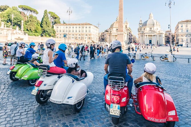 Rome Afternoon Sightseeing Vespa Sidecar Tour with Gourmet Gelato - St. Peter’s Square and the Janiculum view