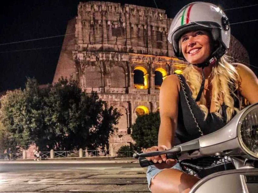 Rome by Night Vespa Tour With Driver/Private Guide - Key details before you book