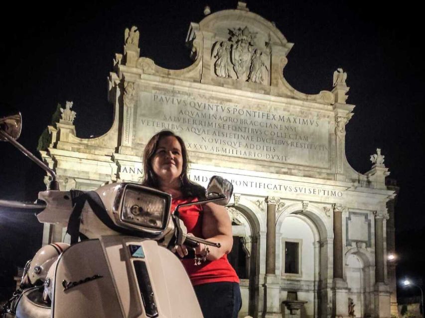 Rome by Night Vespa Tour With Driver/Private Guide - Aurelian Walls and the Pyramid of Cestius