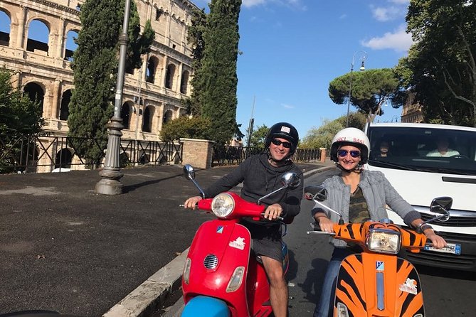 Rome by Vespa Semi Private Tour | MAX 6 PEOPLE GUARANTEED - The Pyramid of Cestius and the Aurelian Walls