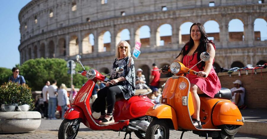 Rome: Hidden Gems Guided Vespa experience with Photos - The Acqua Paola Fountain and Gianicolo terrace