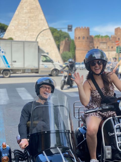 Rome: Highlights Vespa Sidecar Tour with Coffee and Gelato - Is the sidecar comfortable and safe?