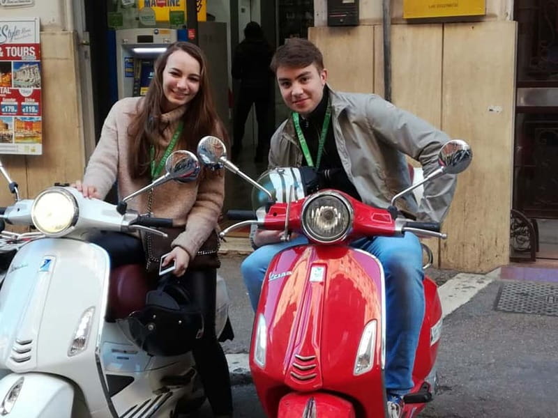 Rome: Nighttime Vespa Rental - Piazza Navona After Sunset