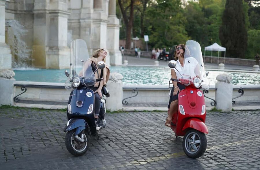 Rome on a Vespa – Photography Service - Fontana dell’Acqua Paola is the second photo setting