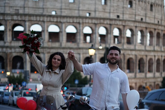 Rome's Easy Ride Vespa Tour with Pick Up and Drop Off - A small group with a short timetable