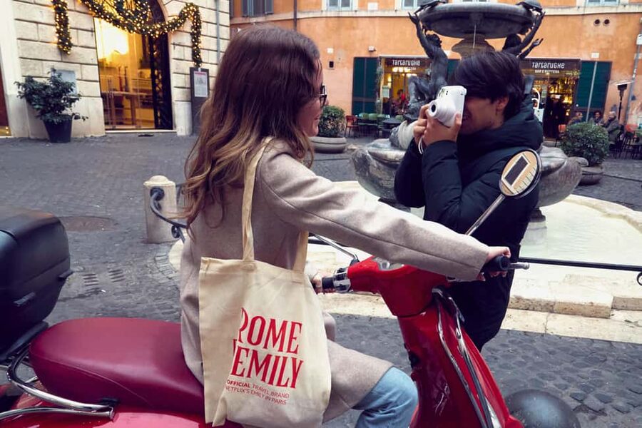 Rome: The Official Emily in Paris Vespa Tour with Pastry - Pincio Terrace and the Best View of the Ride
