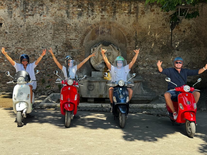 Rome: Vespa City Tour with Professional Photoshoot - Friendly guiding matters on a short route