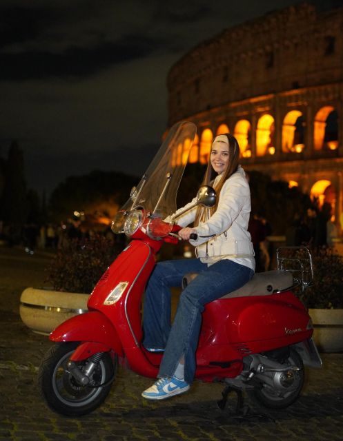 Rome: Vespa Scooter Night Tour with Pro Photographer service - From the Knights of Malta to the Mouth of Truth