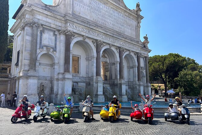 Rome Vespa Sidecar Tour — 90-Minute City Highlights Tour - Villa Borghese for a calm pause and city views