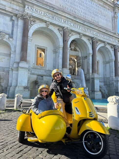Rome: Vespa Sidecar Tour with Hotel Transfers & Gelato - The Pantheon and a well-earned gelato