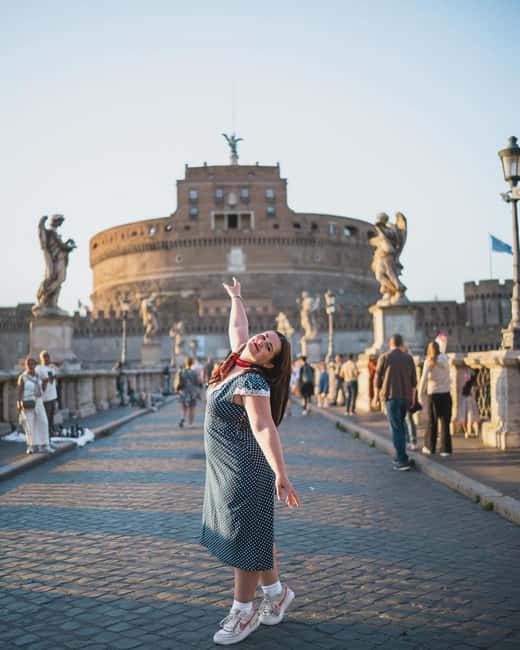 Rome: Vespa tour “When in Rome” with Dessert and Photography - Gianicolo Hill at sunset