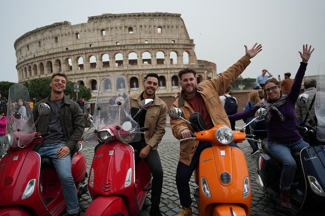 Rome: Vespa Tour with Photographer and Tiramisu treat - Starting beside the Colosseum
