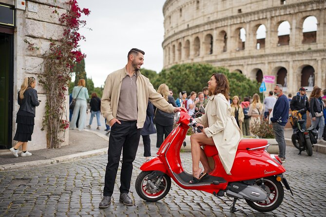 Rome: Vespa Tour with Professional Photoshoot - Starting beside the Colosseum