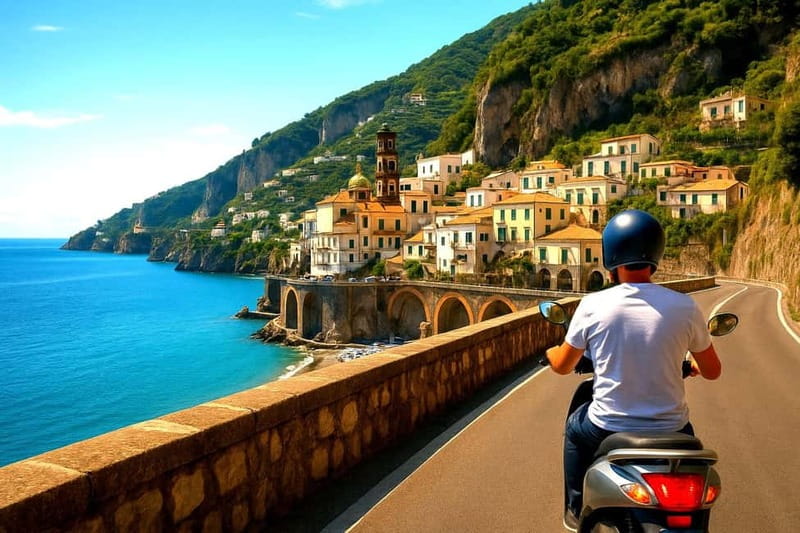 Salerno: Scooter Rental to travel the Amalfi Coast - Maiori and Minori add beach time