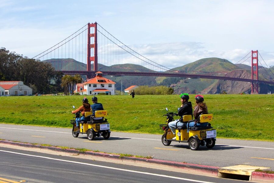 San Francisco: Electric Scooter Rental with GPS Storytelling - Hyde Street Pier and the first stretch west