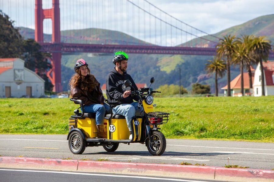 San Francisco: Electric Scooter Rental with GPS Storytelling - Returning through the Presidio and Marina District