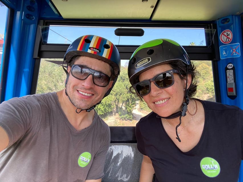 Santiago sunset tour on an electric scooter. City and nature - Exploring Cerro San Cristóbal for 105 minutes