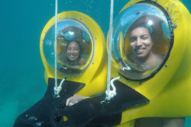 Scuba Doo Diving Scooters in Punta Cana - The glass-bottom boat ride to the reef
