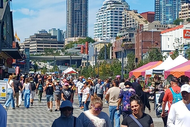 Seattle Waterfront Electric Scooter Tour with Great Wheel - Myrtle Edwards Park and the smooth Elliott Bay path