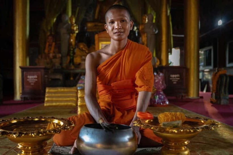 Siem Reap: Monk Blessings and Village Life Scooter Tour - Starting at the pagoda beside West Baray