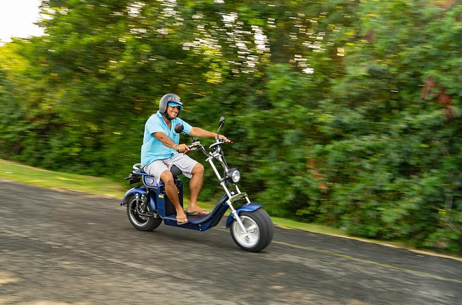 St.Lucia Beaches and Backroads Tour by Electric Big-Wheel Scooter - Rodney Bay Marina and the final return