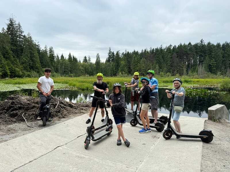 Stanley Park EUC & E-scooters loop tour - Beaver Lake and the Photo Stop
