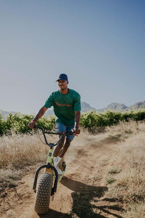 Stellenbosch Winelands downhill gravity Scooter - Returning by vehicle and the timing question