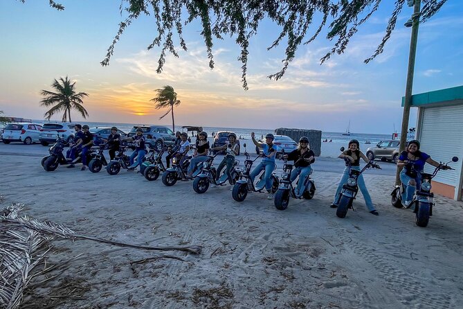 Sunset Island Tour in Aruba on Electric Scooter (1 or 2-seater) - Eagle Beach brings a calm start