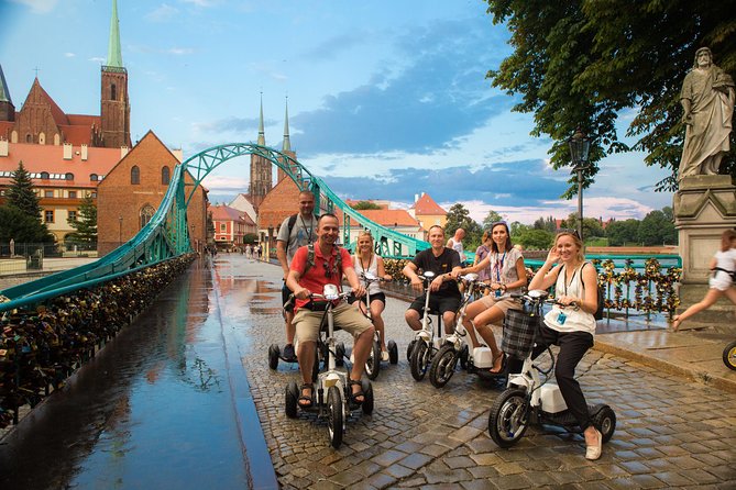 The Grand E-Scooter (3 wheeler) Tour of Wroclaw - everyday tour at 9:30 am - Starting at Kotlarska Street at 9:30