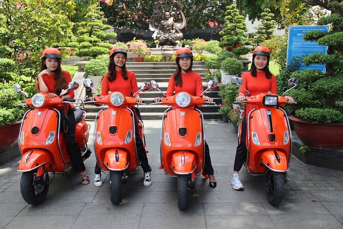 The Insider's Saigon With Female Ao Dai Riders Vespa 4,5 Hours - Reunification Palace from the outside