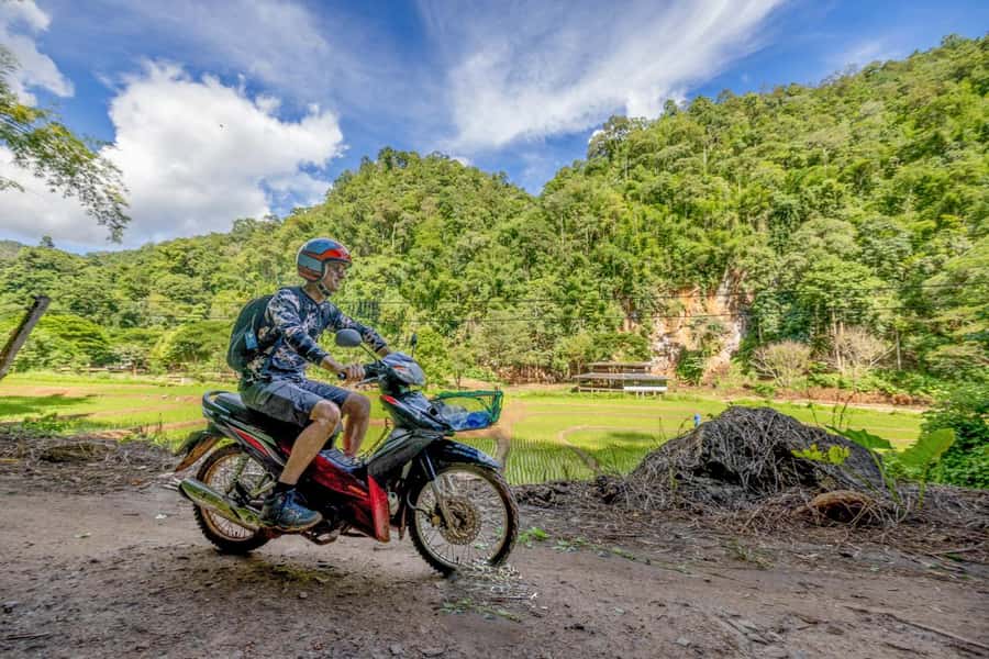 The REAL Thailand on a scooter. Check reviews !! - After lunch, the river crossings begin