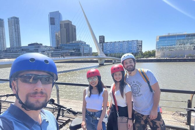Tour Buenos Aires in one day on Electric Scooters - Puerto Madero and the Woman’s Bridge