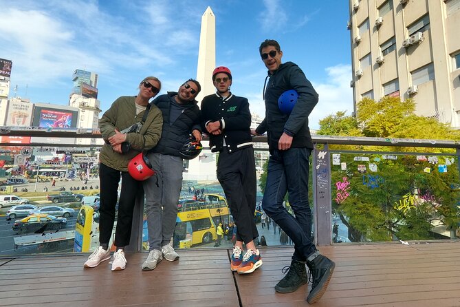 Tour Buenos Aires in one day on Electric Scooters - Plaza San Martín and the politics of protest