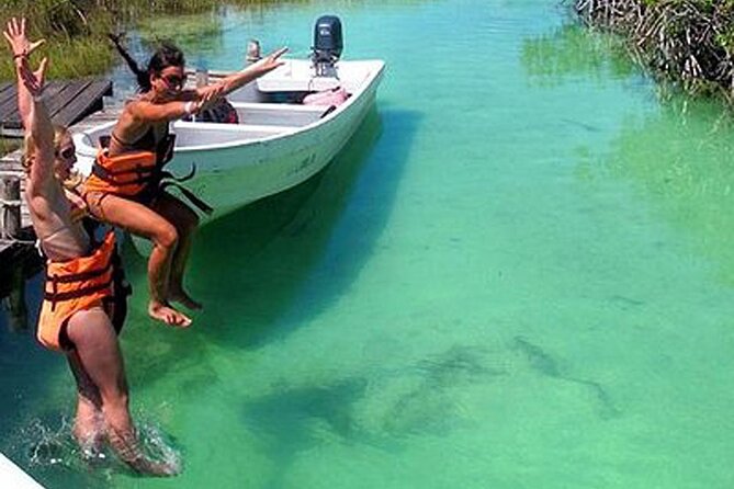 Tulum Guided Scooter Tour, Muyil Ruins, Boat Eco, Float Down Mayan Canals Lunch - Taking the boat into Sian Ka’an