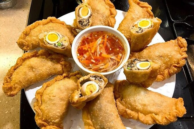 Vespa Female Ao Dai riders Night Street Food + See Train Street - What the $68 price really covers
