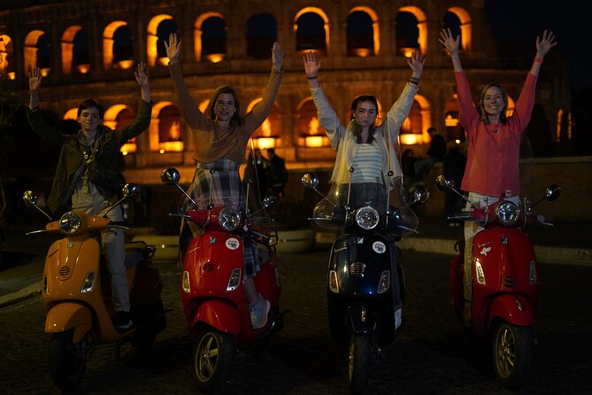 Vespa Scooter Night Tour in Rome with Professional Photographer - Meeting at the Colosseum and beginning with ancient Rome