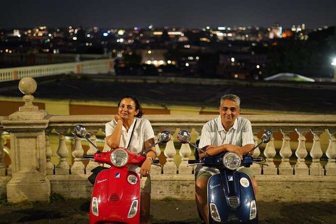Vespa Scooter Night Tour in Rome with Professional Photographer - The Mouth of Truth, Piazza Venezia, and the Pantheon