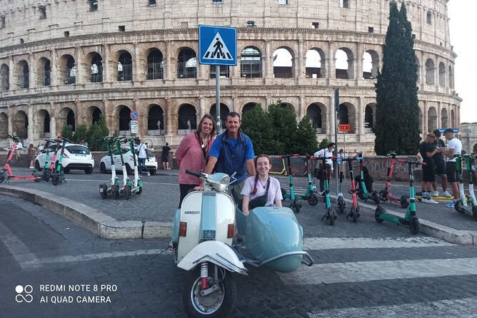 Vespa Sidecar Tour at Day/Night with Pickup - Piazza Venezia gives the ride a dramatic start