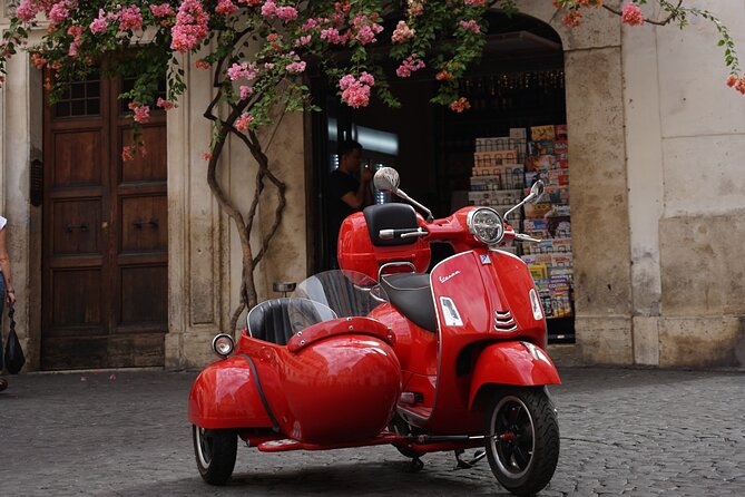 Vespa Sidecar Tour in Rome - The Colosseum: a quick photo, no entry