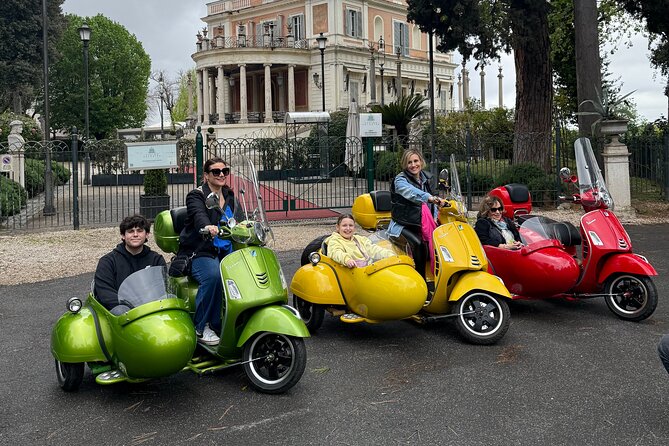 Vespa Sidecar Tour in Rome - Castel Sant’Angelo beside the Tiber