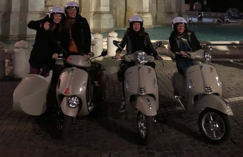 Vespa Sidecar Tour : Rome by Night - Why Rome works so well from a Vespa sidecar