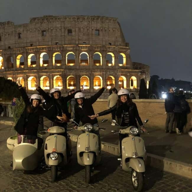 Vespa Sidecar Tour : Rome by Night - The Jewish Ghetto adds a change of pace